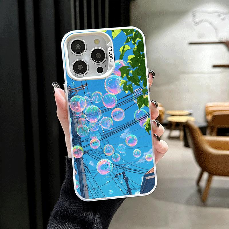 Эстетичный аниме-пейзаж Ударопрочный чехол для телефона для iPhone 17 Air 16 16E 15 Pro Max 14 Plus 13 Mini 12 Задняя крышка Противоударные Fundas