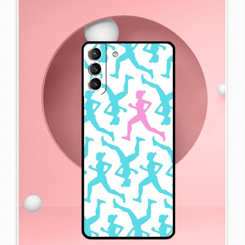 Чехол для тренажерного зала для фитнес-девушки для Samsung Galaxy S24 S23 Ultra S22 S20 FE S21 FE Note 10 20 S8 S9 S10 Plus