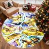 Saint Seiya Pattern Round Rug, Indoor/Outdoor Mat, for Picnic, Gameroom, Bedroom, Office, Living Room, Home Decor Carpet, Birthday Gift