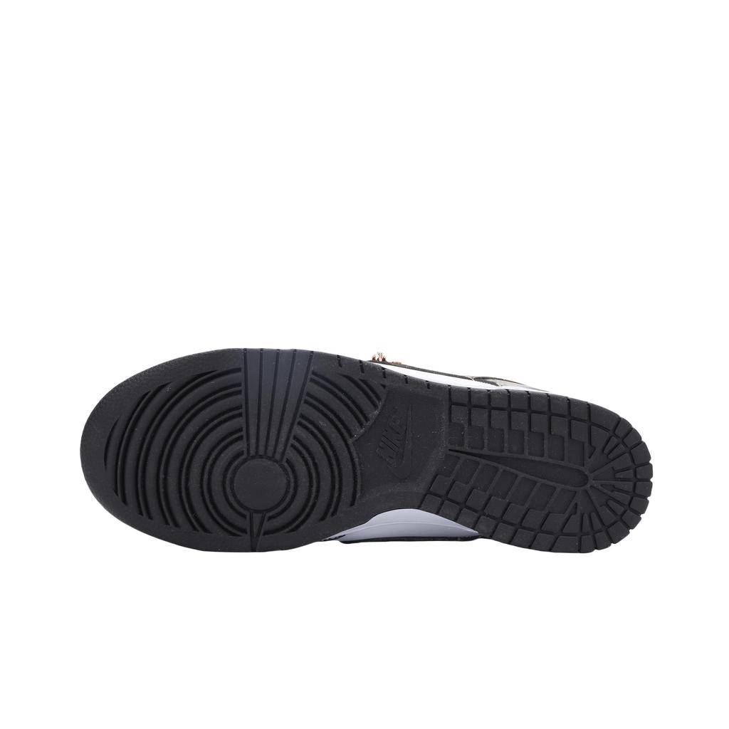 Nike Dunk Gold Rush Abrasion Resistant Low top Skateboard Shoes Unisex Black White Gold HF5441-100(Team724-)