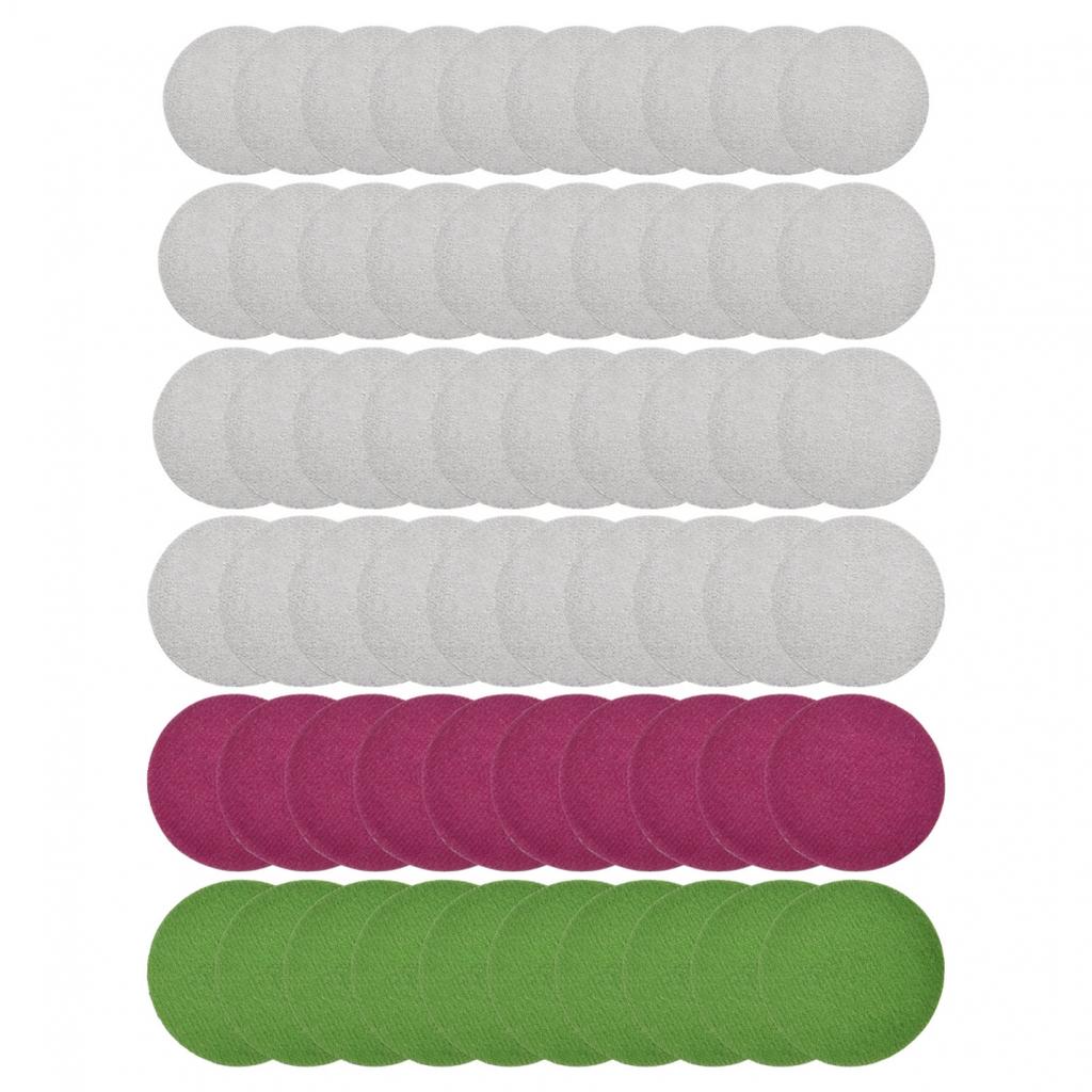 3in 75mm Sandpaper 60pcs/set 800-3000 Grit Hook&Loop