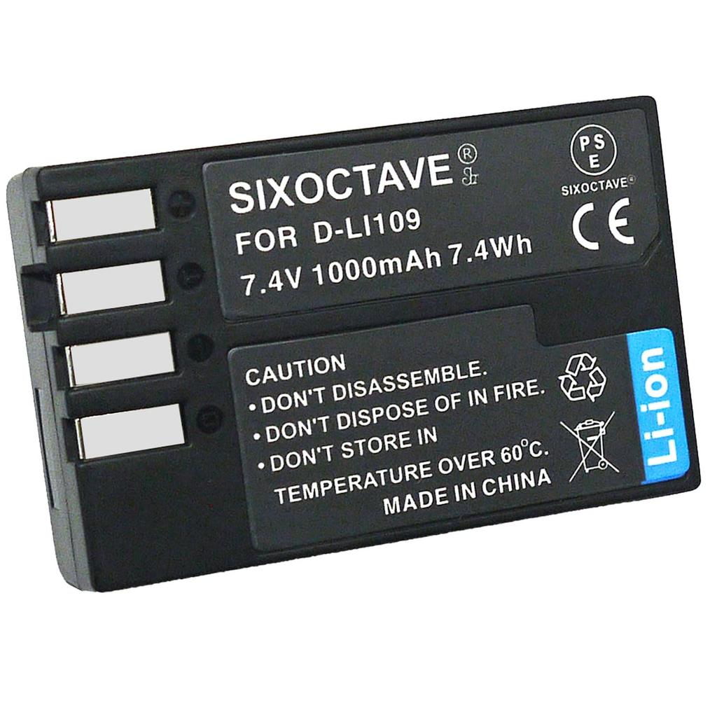 Compatible with the Str Battery A with Remaining Charge Display and the USB Fast Compatible with Pentax and D-LI109 (grade Cells) KBC-109J Charger.