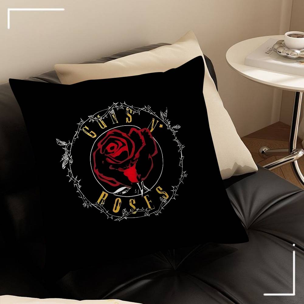 Музыкальная группа Rock G-Guns N Roses Декоративная эстетика комнаты Наволочка Домашний декор Спальня Диван-кровать Диван Подушка Чехол 45X45