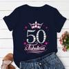 This Queen th Birthday Funny Women TShirt Fashion Casual Short Sleeve ONeck Streetwear Tees and Fabulous Summer Tops