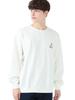 Beams Heart Takibi Bear Big Sweatshirt, Men's, OFF_WHITE, Size M