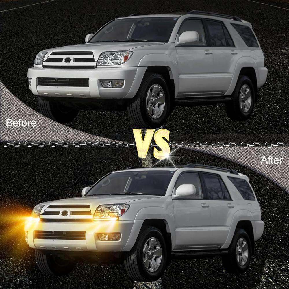 Front Headlight LED Daytime Running Light DRL For Toyota 4Runner 2003-2005