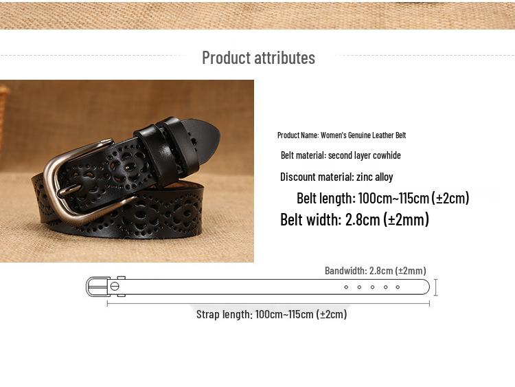 Женский широкий ремень из натуральной кожи - Простой и универсальный модный аксессуар в корейском стиле