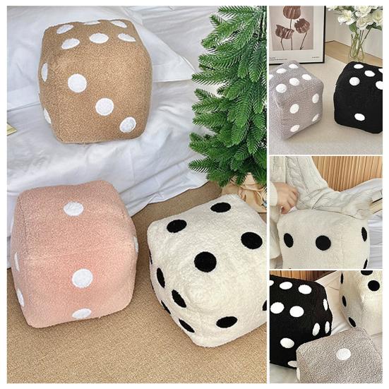 Dice Pillow Simulation Dice Plush Pillow Cubic Cube Plush Cushion Stuffed Sofa