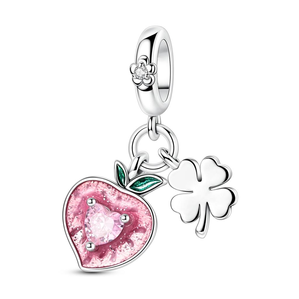Fruit Charm Bead 925 Silver Strawberry Cherry Avocado Fit Original Bracelet Diy Fashion Jewelry