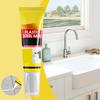 120ML White Caulk Sealant with Scraper/Brush Waterproof Strong Adhesion Bathroom Toilet Kitchen Sink Window Door Caulking Sealant