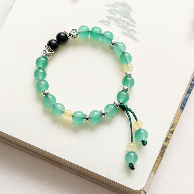 10 мм керамические украшения конфетного цвета полный браслет из бусин эластичный браслет в старинном стиле