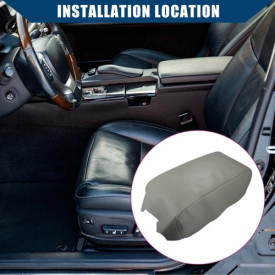 Чехлы на подлокотник центральной консоли для Nissan Maxima 2009-2014 Искусственная кожа Серый
