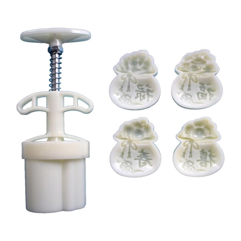 Эффективные 2/4 шт. Форма для выпечки лунных пряников 50 г 75 г Двойной размер Пластиковая кухонная утварь для выпечки, десертов и выпечки