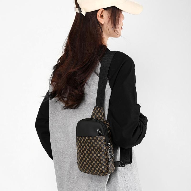 Мужская сумка через плечо с принтом, женская сумка на груди