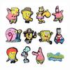 SpongeBob Cartoon Clog Shoe Charms - Cute PVC Soft Rubber Decorations for Beach/Garden Shoes