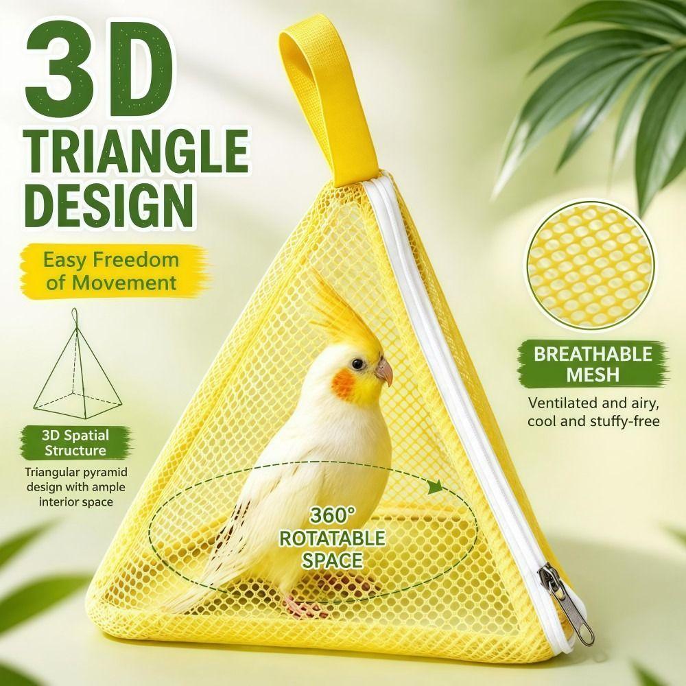 Lightweight Parrot Carry Bag Mesh Bird Going Out Pouch Safe Bird Outdoor Carrier Outing Trip