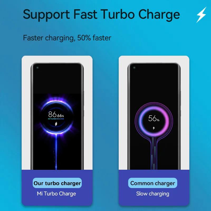 ДЛЯ Xiaomi 33 Вт зарядное устройство Turbo Fast Charge Usb Type C кабель для Poco X3 NFC M4 Mi 11I 10T 5G Redmi Note 13 12 11 10 9 Pro