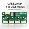 ABNR USB2.0 ХАБ PH2.0 Версия Интерфейса 1 к 4 Портам USB ХАБ Модуль БезДрайверный USB Разветвитель 1 к 4 USB2.0 ХАБ