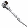TOP Industrial (TOP) Stainless Steel Short Ratchet Wrench, 17x21mm, Forged with Curved Chisels, SRM-17x21S, Tsubame-Sanjo, Made In Japan