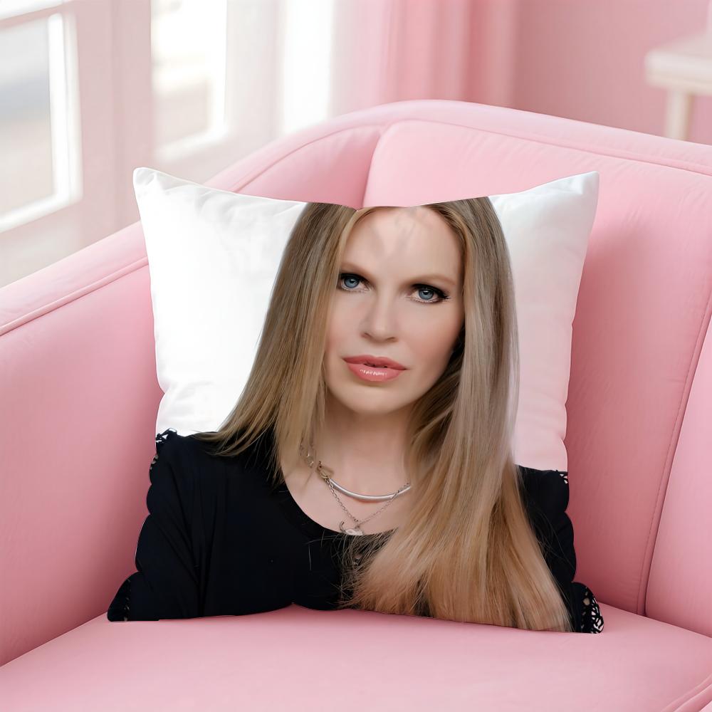 KKristin Bauer van Straten Cushion Cover Pillow Case Soft Friendly Fabric Concealed Zipper