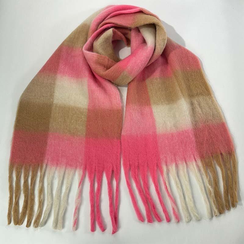 Scarf Warm Scarf Large Shawl Plaid Plaid