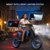 ZAWES S3 Electric Dirt Bike for Teens&Adults, 5000W Peak Mid- Drive Motor Electric Motorcycle with 60V 23.4Ah Battery, 14"/12" Motorcycle Tire