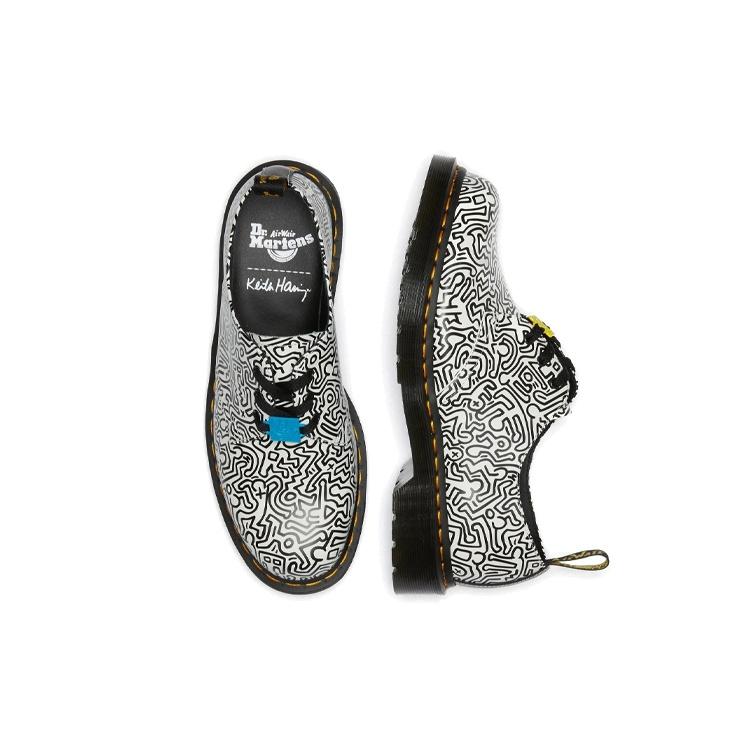 Dr. Martens Кит Харинг 1461 С принтом 'Черно-белый' Мужские 26833009