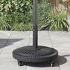 Parasol Base 15.6 kg Black Iron Circular