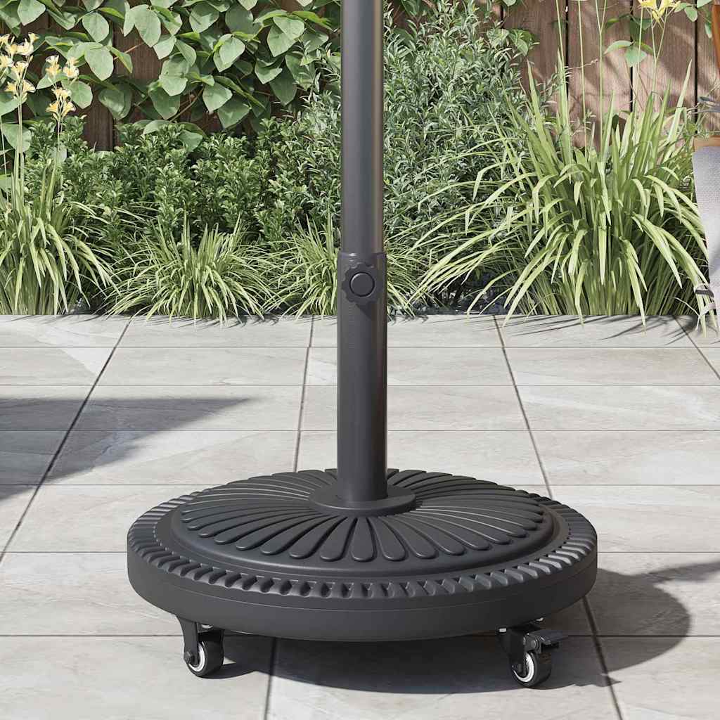 Parasol Base 15.6 kg Black Iron Circular