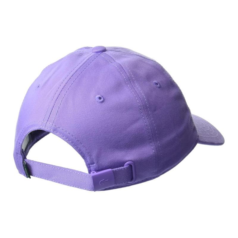 Lacoste Pattern Design Cotton Cap Unisex Couple Style Purple Curved Brim Dome Graphic Casual Duckbill RK0491