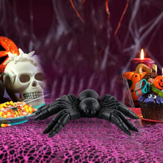 Хэллоуин Черная Кошка Статуэтка Жуткая Статуэтка Ведьмы Смола Паук Животное Скульптура Домашний Офис Настольное Украшение Орнамент Фестиваль Подарок