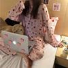 Women's Cartoon Pajama Set - Long Sleeve & Pants, Spring/Autumn, Cute & Comfy Home Wear