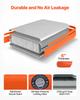 VEVOR Inflatable Floating Dock, 3.05x3.05 M Inflatable Dock Platform, Non-Slip Water Air Mat with Portable Carrying Bag and Detachable Ladder