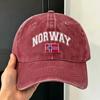 Norway Norge Norwegian Flag Casual Baseball Cap  Kpop Rock Trucker Hat Summer Wholesale Unisex Adult yk Retro Baseball Caps