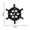Металлические аналоговые настенные часы в форме штурвала для дома, офиса, гостиной, спальни, детской комнаты и кухни | Стильный новейший домашний декор |