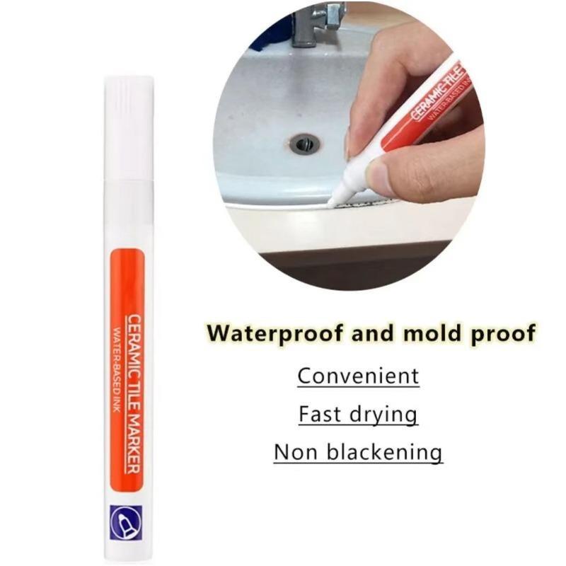 4 шт. Белый водонепроницаемый маркер для плитки, ручка для затирки швов на стенах, для плитки, пола, ванной комнаты, инструменты для дезинфекции швов