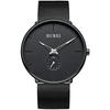 Men's Black Simple Stylish Popular Watch Men's Black Stylish Brand Waterproof Men's Watch Watch A