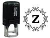 Printtoo Alphabet Z Monogram Octagon Celtic Swirl Frame Self Inking Rubber Stamp Office