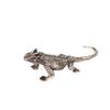 Alloy Lizard Statue Solid Animal Sculpture Desktop Ornament Simulation Animal Crafts Collection Home Decorations Accessories
