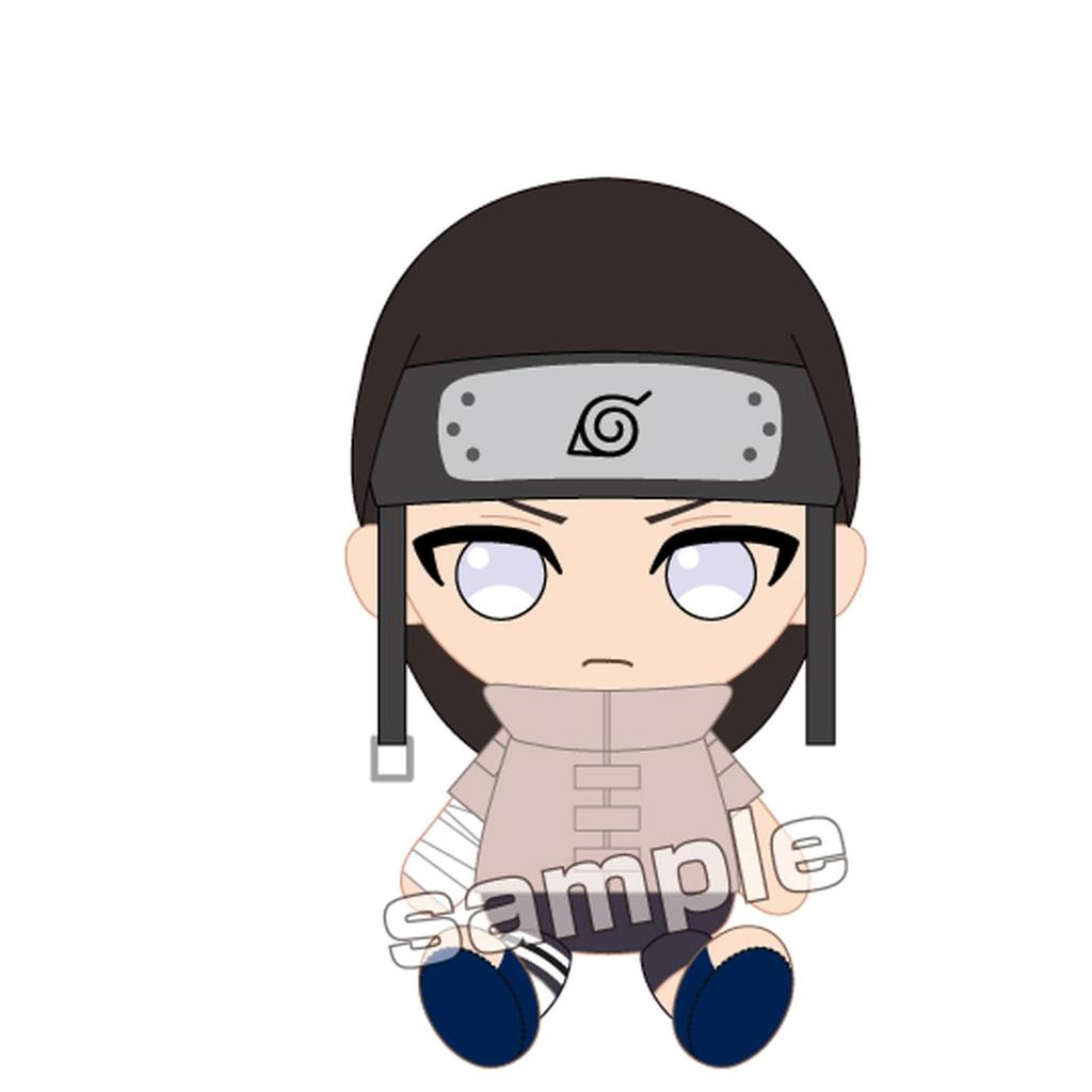 NARUTO Shippuden Hyuga Neji Chibi Plush Toy Boy Edition