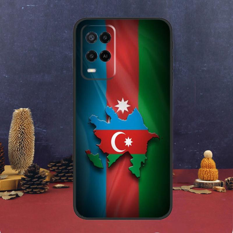 Azerbaijan Flag Case For OPPO A54 A74 A94 A98 A78 A79 A16 A76 A96 A5 A9 A17 A77 A15 A52 A72 A53 A57S Cover
