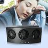 Автомобильный вытяжной вентилятор с тремя головками, автомобильный радиатор для салона, USB 5 В, автомобильный охладитель воздуха, 4000 об/мин, мини-автовентилятор для офиса, автомобиля, дома