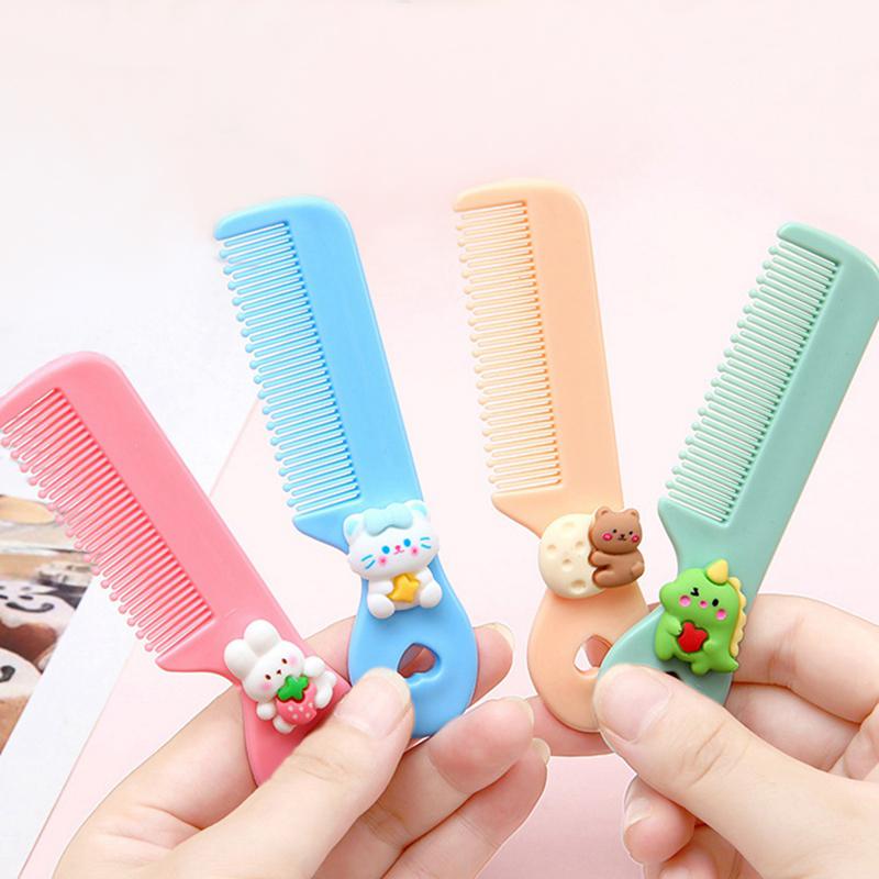 Детская расческа для девочек, расчески, милые мультяшные пластиковые расчески