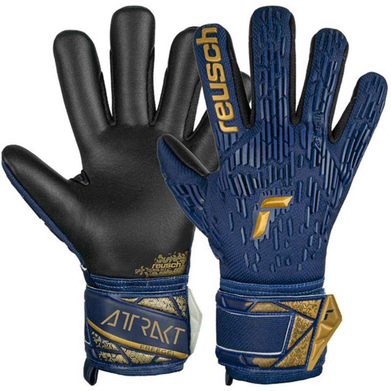 Reusch Attrakt Freegel goalkeeper gloves Blue-or