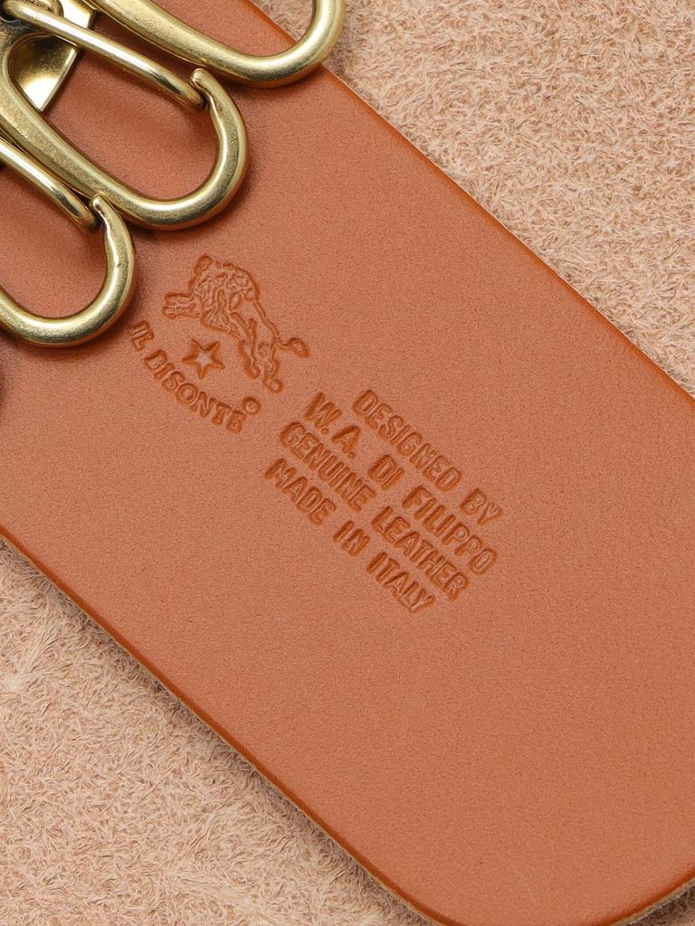 Key Case Leather Genuine Leather Cowhide Unisex 9cm Navy Navy [IL BISONTE] Women's Men's Size