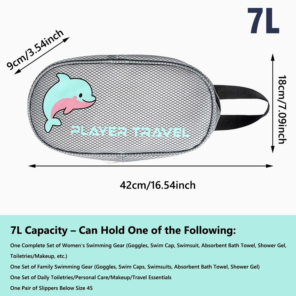 Водонепроницаемый мешок для хранения купальника с разделением на сухое и мокрое, портативная косметичка, сумка для плавания для спорта и тренажерного зала