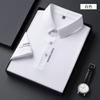 Men'S High-End Seamless Short-Sleeved Polo Shirt T-Shirt, Business Elastic Non-Ironing Ice Silk Seamless Polo Shirt