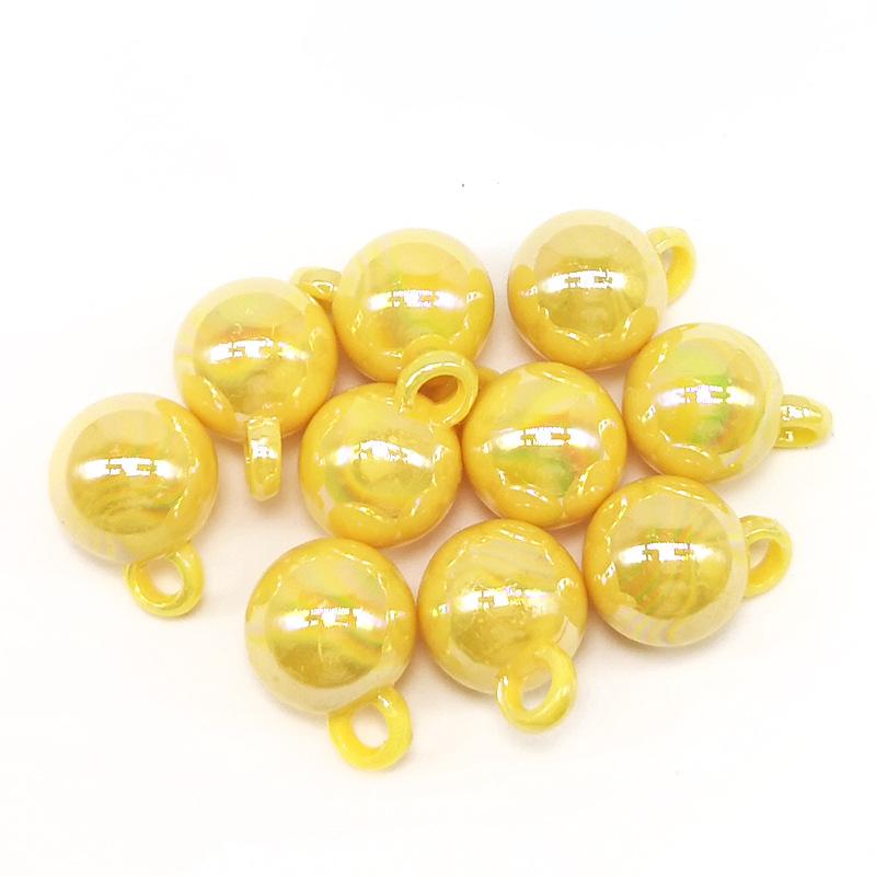 Креативный волшебный цвет, подвесной браслет с отверстием, ожерелье, акриловые серьги, изготовление аксессуаров своими руками, материал, 10 шт., бусины ручной работы, 14 мм, модный орнамент