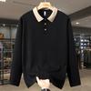 Plus Size 5XL-13XL Autumn Oversize POLO Long Sleeve Tops for Men Pullovers Casual Men's Sweatshirts