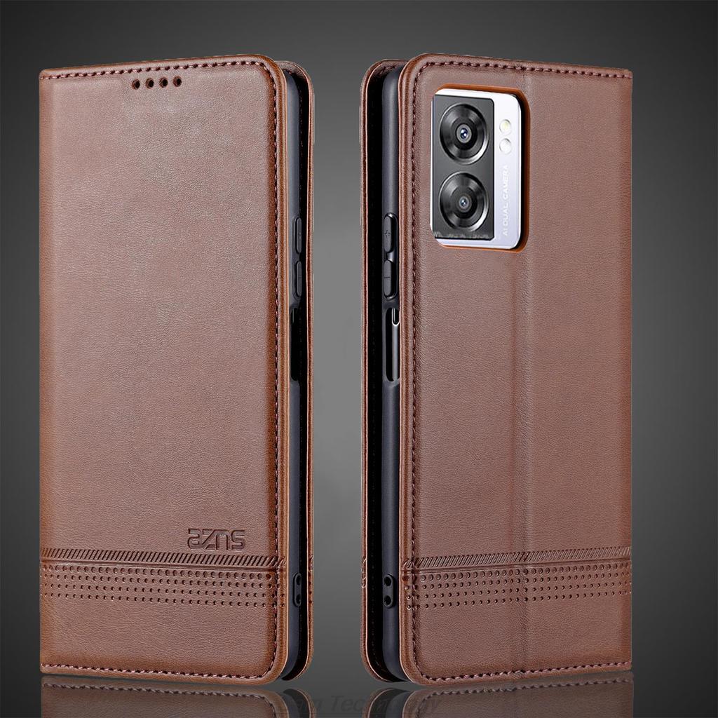 Роскошный магнитный адсорбционный кожаный чехол для OPPO Realme Narzo 50 5G Flip Cover Защитный чехол Fundas Coque